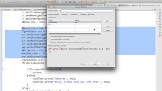 Refactor extract method in eclipse STS