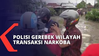 Gerebek Permukiman! Polisi Temukan Dua Pria Lakukan Transaksi Narkoba