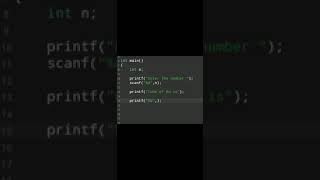 #59| Programming Language Tutorial Video | C Language Exercise 60 #shorts #coding