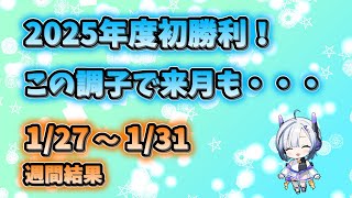 【No04_2025年度デイトレ結果(1/27-1/31)】ようやく初勝利！アドバンテストで大やけどするところでした・・・。