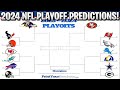 2024 NFL PLAYOFF PREDICTIONS! YOU WON'T BELIEVE THE SUPER BOWL MATCHUP! 100% CORRECT BRACKET!