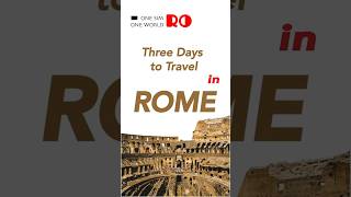 3 days in Rome, Tips from RORO #travel  #esim  #roroesim #italy #rome