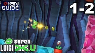 New Super Luigi U 3 Star Coin Walkthrough - Acorn Plains-2: Crooked Cavern