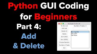 Python Tkinter GUI Tutorial: To Do List 4