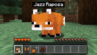 JOGUEI MINECRAFT COMO UMA RAPOSA POR 1 DIA!