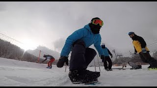 POV | Snowsurf gate run.