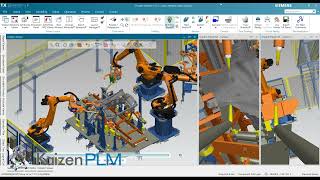 Robot Spot Welding in Action with Siemens Process Simulate!