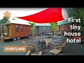 America's 1st tiny house hotel had to be in dense Portland