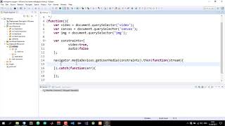 Stream Webcam to Java Server with Websocket #4:navigator.mediaDevices