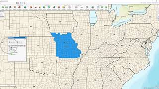 Using a County Territory to Extract Zip Codes with Map Business Online
