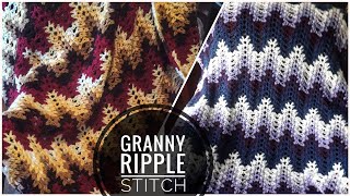 Crochet Granny Ripple Stitch - Afghan Pattern