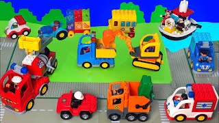 Lego DUPLO Traktor, Markoló, Kukásautó, Tűzoltó, Vonat, Játékautók Mese Gyerekeknek