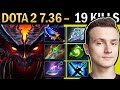 Shadow Fiend Gameplay Miracle with 19 Kills and Aghanims - Dota 2 7.36