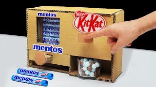 Wow! Amazing DIY Mentos and Kitkat Chocolate Vending Machine