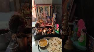 Guru Gajanan Namo namah 🔱| Pitla Bhakri | #shortsfeed #trending #shorts