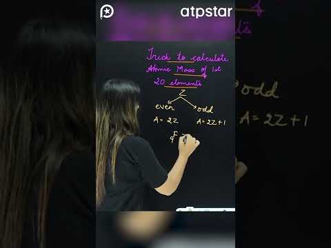 Tip for calculating the atomic mass of the first 20 elements #shorts #reels #chemistry