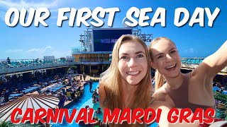 FULL SEA DAY ON CARNIVAL MARDI GRAS | This Really Surprised Us…