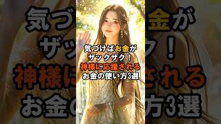 【すぐに試して！】気づけばお金がザックザク！神様に応援されるお金の使い方3選 #言霊 #幸運 #金運引き寄せ