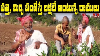 పత్తి, మిర్చి పంటేస్తే లక్షలే అంటున్న రాములు | Jordar News | hmtv