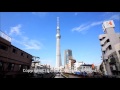 美しい東京の風景　tokyo sky tree　タイムラプスムービー