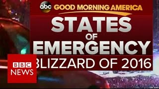 Blizzard 2016: How US TV is reporting the snowstorm - BBC News