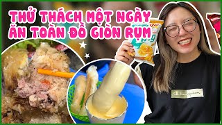 THỬ THÁCH MỘT NGÀY ĂN TOÀN ĐỒ GIÒN RỤM |  Pít Ham Ăn