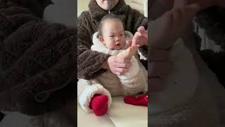 Hello~ #human cubs #daily life of cute babies #baby forced to work is online #funnybaby