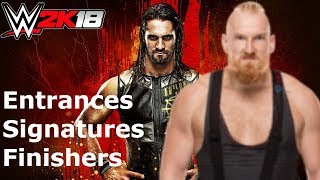 WWE 2K18 Alexander Wolfe: Entrance/Signatures/Finishers