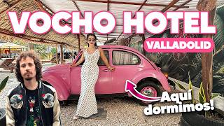 EL VOCHO HOTEL en Valladolid YUCATÁN 🔴 ¡DORMÍ en un VOCHO, AVIONETA y FURGONETA! 🚌 ¿Hace CALOR? 😱