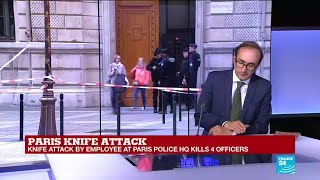 Paris knife attack comes a day after police officers go on 'anger march'