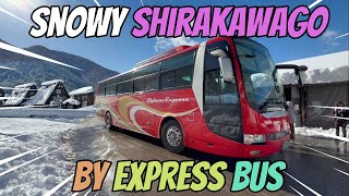 [World Heritage] Shirakawago and Gassho-zukuri in the snow, 2.7 hours from Nagoya by Express bus