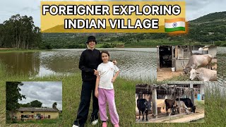 Foreigner 🇮🇷Exploring Indian 🇮🇳 Village / peaceful life in india 😍 #india