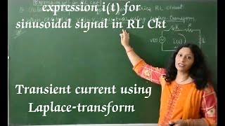 Transient current in R-L series using laplace transform