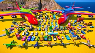 SPIDER-MAN GTA V Mods 🕷️ 🎢 Ultimate Stunt Challenge 🚀🔥 Supercar, Planes \u0026 Monster Trucks Racing Cars