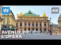 [4K] Avenue de l'Opéra in Paris France 🇫🇷 Walking Tour Vlog & Vacation Travel Guide 🎧