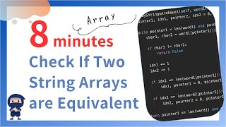 Check If Two String Arrays are Equivalent - LeetCode #1662 - Python, JavaScript, Java and C++