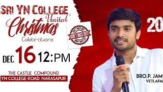 🔴LIVE - YN College - Christmas Celebrations #live  from #narsapur #christmas