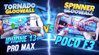 Iphone 13 Pro Max Vs Poco F3📱 || Freefire 3 finger Handcam 🔥