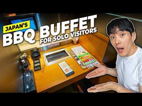 Conveyor Belt BBQ Buffet for Solo Diners in Japan