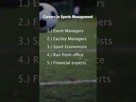 What can you REALLY do with a sports management degree? #shorts #sports #sportmanagement