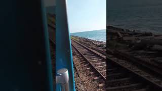 ලස්සන මුහුද #sea #travelling #travelvlog #train #alone