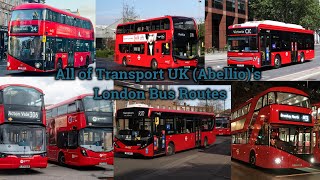 All of Transport UK (Abellio)'s London Bus Routes