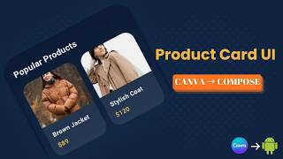 ReWear Shopping App Product Card UI | Canva to Jetpack Compose Android Studio Tutorial