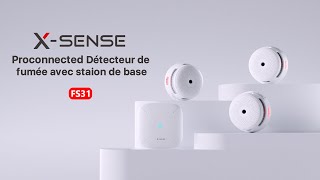 X-Sense FS31 Wifi Smoke Detector Kit, get real-time alert and control smoke alarms on your Phone