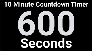 10 Minute Countdown Timer | 600 Seconds | Digital Voyage Ending (Classroom Safe)