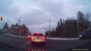 Impatient Pickup Truck Skips Traffic in Intersection