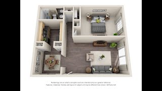 Highland Pointe 5414-10B Pine 1 bed 1 bath