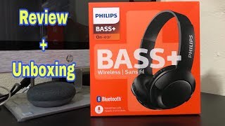 PHILIPS Bluetooth BASS+ on ear Headphones with Mic | Review and Unboxing