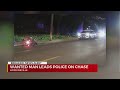 Wanted man leads police on chase in Hopkinsville