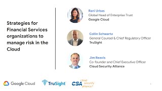 Strategies for Financial Services organizations to manage risk in the Cloud